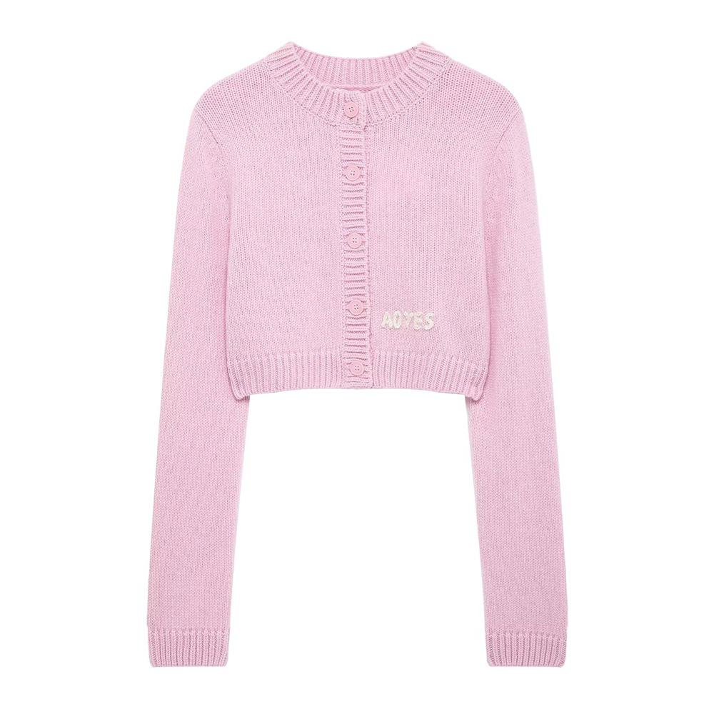 2025 Spring Women s Fashion: Versatile Round Neck Letter Patchwork Knit Cardigan Small
2025 Spring Women s Fashion: Versatile Round Neck Letter Patchwork Knit Cardigan Small