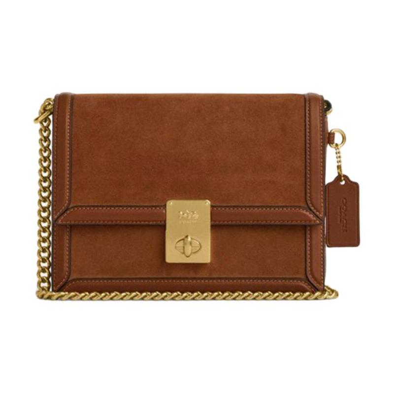 COACH Hutton 21 chain shoulder strap design cow leather shoulder bag small size women s yellow ocher жовтий
COACH Hutton 21 chain shoulder strap design cow leather shoulder bag small size women s yellow ocher жовтий