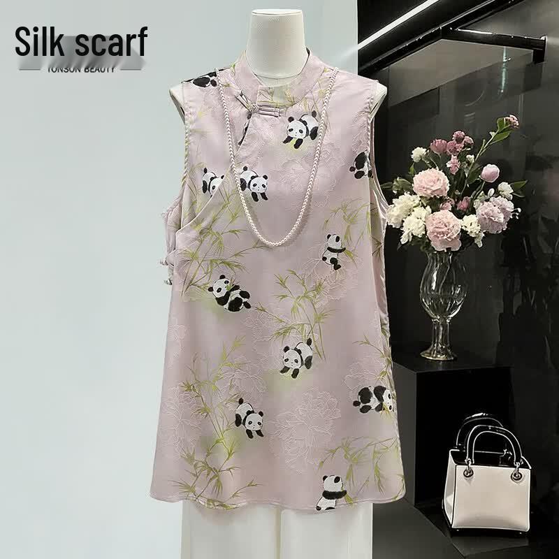 Cypress House Women s New Chinese Style Panda Print Shirt M
Cypress House Women s New Chinese Style Panda Print Shirt M