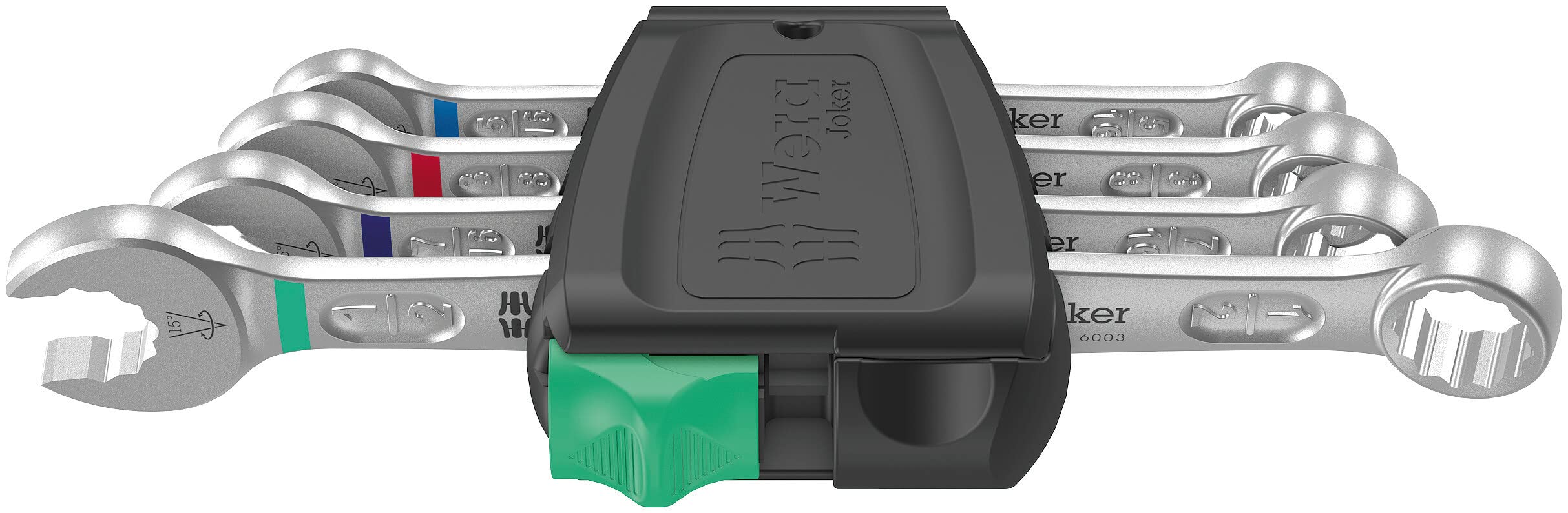 WERA 4 piece combination wrench set JOKER 020229 5/16inch×115mm 3/8inch×125mm 7/16inch×135mm 1/2inch×160mm
WERA 4 piece combination wrench set JOKER 020229 5/16inch×115mm 3/8inch×125mm 7/16inch×135mm 1/2inch×160mm