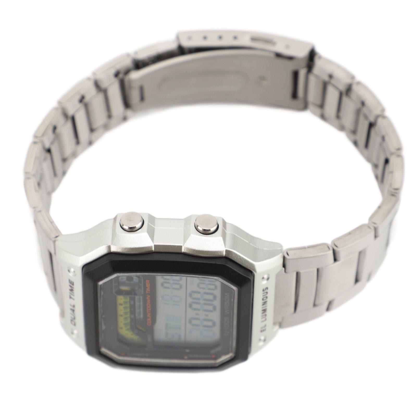 Digital Sports Watch Outdoor Stainless Steel Strap LED Backlight Digital Display Electronic Watch Luminous Men Outdoor Sports Watch for Women Men
Digital Sports Watch Outdoor Stainless Steel Strap LED Backlight Digital Display Electronic Watch Luminous Men Outdoor Sports Watch for Women Men