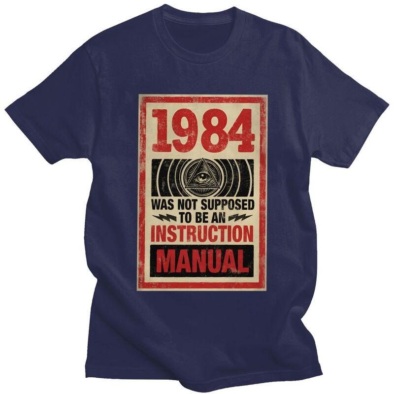 1984 George Orwell Big Brother T Shirt for Men Short Sleeves Novelty Awesome Clothing Streetwear Summer 100 Cotton Tee Tops 4XL
1984 George Orwell Big Brother T Shirt for Men Short Sleeves Novelty Awesome Clothing Streetwear Summer 100 Cotton Tee Tops 4XL