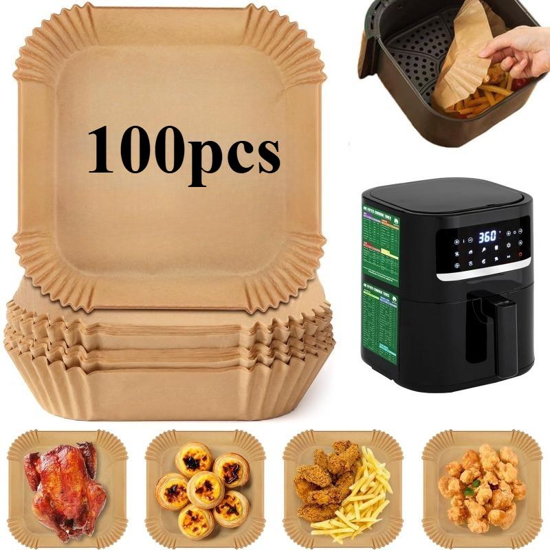 100pcs Large Air Fryer Parchment Liners - Non-Stick High Heat Resistant Disposable Sheets, Ruffled Edges for Ovens/Microwaves
100pcs Large Air Fryer Parchment Liners - Non-Stick High Heat Resistant Disposable Sheets, Ruffled Edges for Ovens/Microwaves