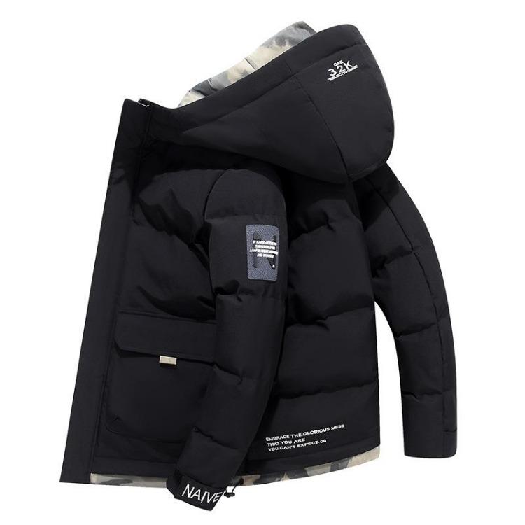 Hooded Winter Coat for Men Thickened Padded Warm Down Cotton Jacket M чёрный
Hooded Winter Coat for Men Thickened Padded Warm Down Cotton Jacket M чёрный