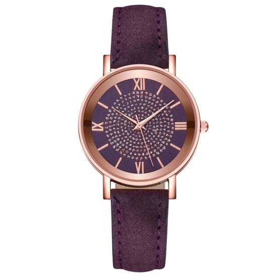 Quartz Watch Elegant Leather Strap Watch High Accuracy Analog Wristwatch for Women Comfortable Fit Wristwatch for Daily Casual Formal Wear фиолетовый
Quartz Watch Elegant Leather Strap Watch High Accuracy Analog Wristwatch for Women Comfortable Fit Wristwatch for Daily Casual Formal Wear фиолетовый