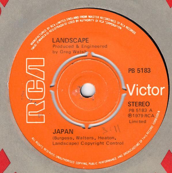 7inch Record LANDSCAPE - Japan PB5183 RCA Victor 1979 UK Dance & Electronica Used
7inch Record LANDSCAPE - Japan PB5183 RCA Victor 1979 UK Dance & Electronica Used