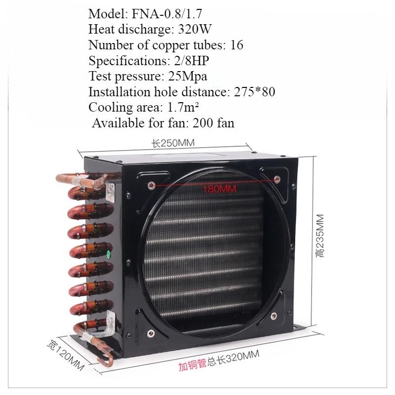 1pcs Keweili Freezer Refrigerator Condenser with Fan Copper Tube Condenser Air-cooled Aluminum Fin Square Radiator Evaporator C
1pcs Keweili Freezer Refrigerator Condenser with Fan Copper Tube Condenser Air-cooled Aluminum Fin Square Radiator Evaporator C