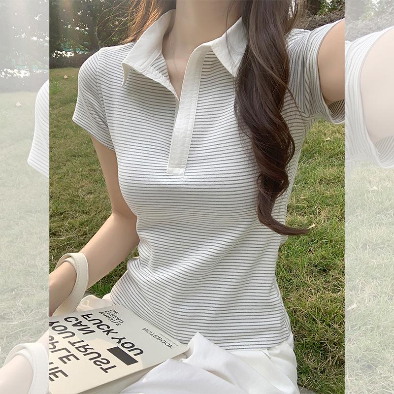 Women s Southeast Asia Exclusive Polo Collar Stripe T-Shirt - Summer 2025 Edition Medium
Women s Southeast Asia Exclusive Polo Collar Stripe T-Shirt - Summer 2025 Edition Medium