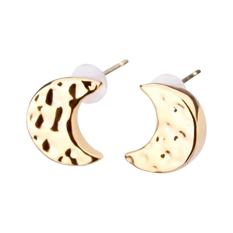LOKUMI earrings 18k gold K18 post K18 Compatible with metal allergies crescent crescent moon ladies simple 18K small Small size moon stud craft
LOKUMI earrings 18k gold K18 post K18 Compatible with metal allergies crescent crescent moon ladies simple 18K small Small size moon stud craft