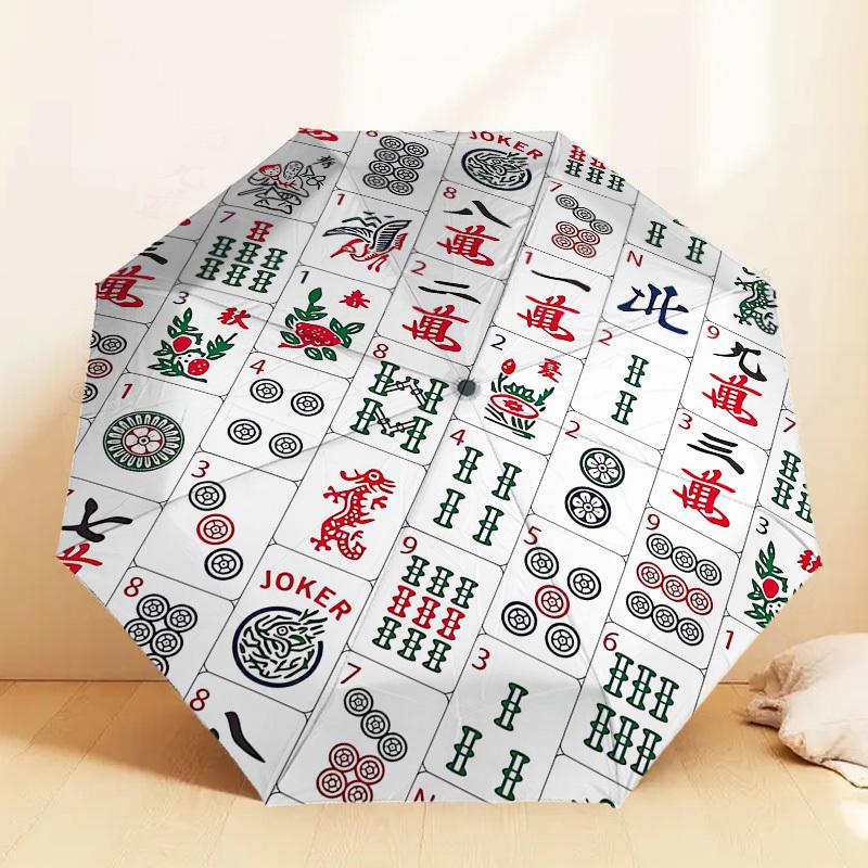 1pc Mahjong Patterns Pattern Umbrella Design Automatic Opening and Closing Umbrella, High-quality Travel Umbrella, c1128072
1pc Mahjong Patterns Pattern Umbrella Design Automatic Opening and Closing Umbrella, High-quality Travel Umbrella, c1128072
