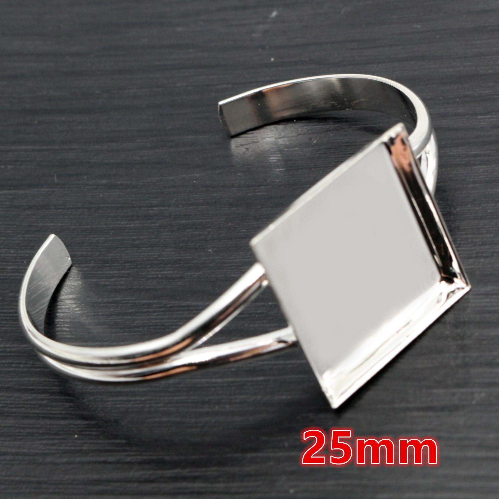 High Quality 25mm 20mm Silver Plated Square Bangle Base Bracelet Blank Findings Tray Bezel Setting Cabochon Cameo
High Quality 25mm 20mm Silver Plated Square Bangle Base Bracelet Blank Findings Tray Bezel Setting Cabochon Cameo