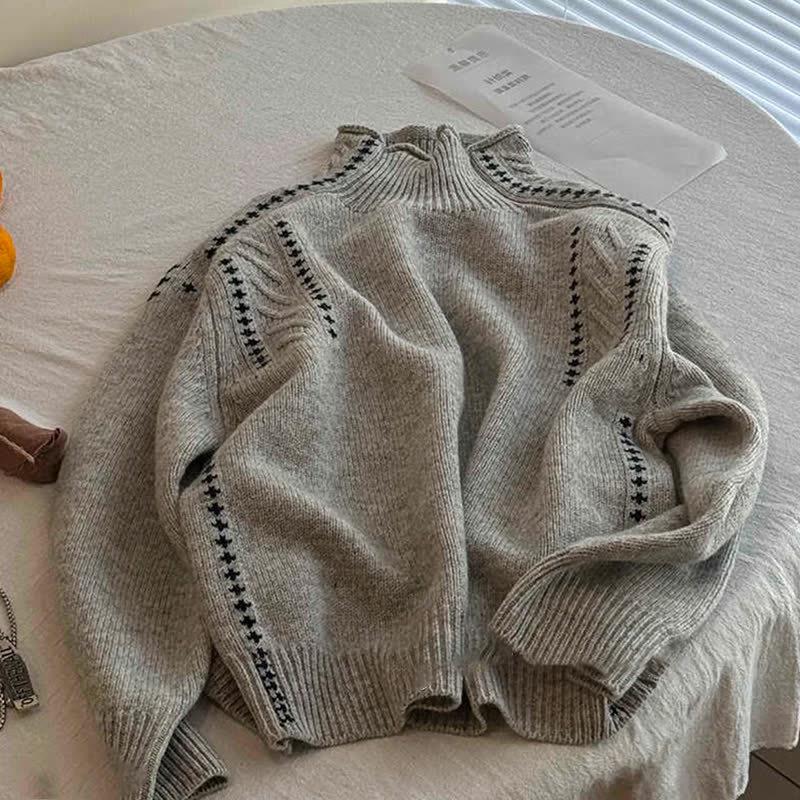 Men s Korean Color Block High Neck Sweater - Trendy Niche Design 2XL сірий колір
Men s Korean Color Block High Neck Sweater - Trendy Niche Design 2XL сірий колір