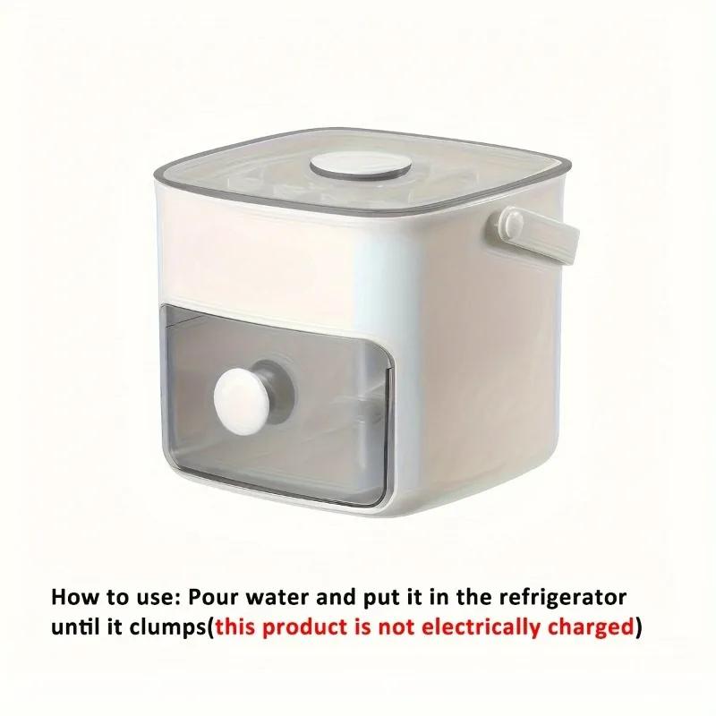 Машина для льда на 48 блоков с крышкой, которую легко нажать, большая вместимость, двухслойная конструкция, хранение в холодильнике из пищевого пластика белый
Машина для льда на 48 блоков с крышкой, которую легко нажать, большая вместимость, двухслойная конструкция, хранение в холодильнике из пищевого пластика белый