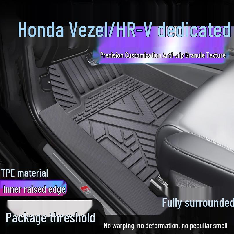 Honda Vezel TPE Waterproof Floor Mats & Door Sill Covers, Anti-Dirt, Full Surround Carpet Single Layer - TPE Mat
Honda Vezel TPE Waterproof Floor Mats & Door Sill Covers, Anti-Dirt, Full Surround Carpet Single Layer - TPE Mat