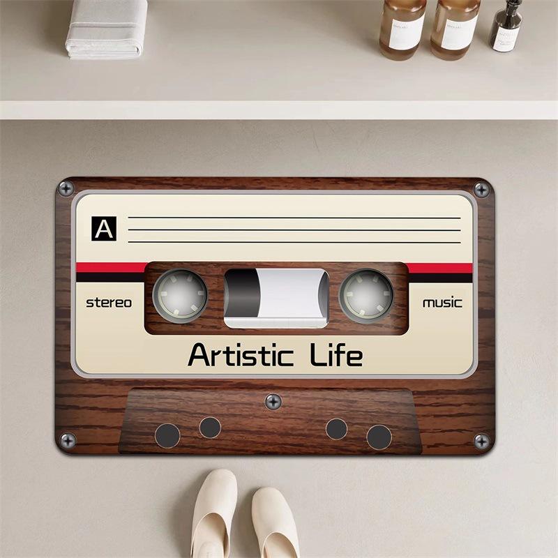 Vintage Tape Bathroom Entry Welcome Mat Super Absorbent Non-slip Soft Carpet Home Entrance Welcome Living Room Bedroom Mat 40x60cm
Vintage Tape Bathroom Entry Welcome Mat Super Absorbent Non-slip Soft Carpet Home Entrance Welcome Living Room Bedroom Mat 40x60cm