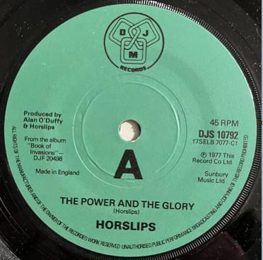 7inch Record HORSLIPS The Power And The Glory DJS10792 DJM Records 1977 UK Rock Used
7inch Record HORSLIPS The Power And The Glory DJS10792 DJM Records 1977 UK Rock Used