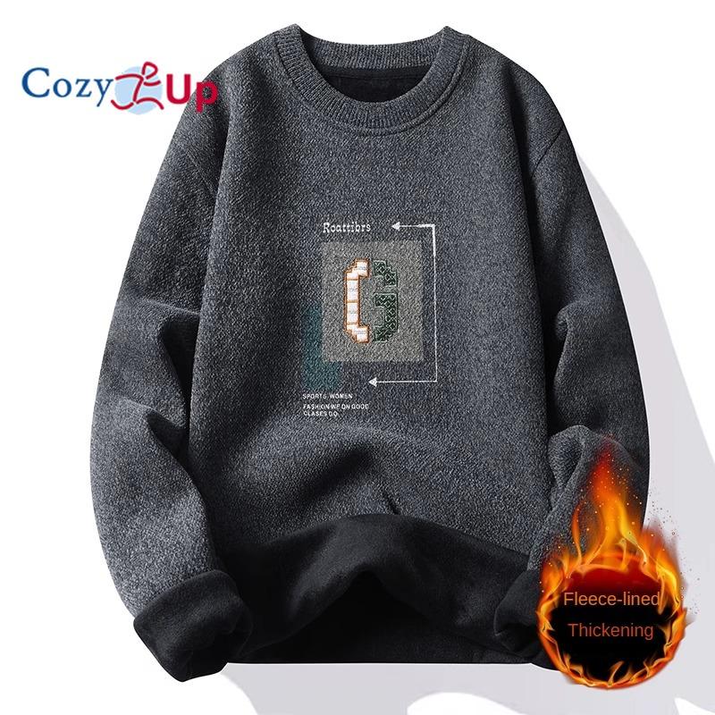Мужской плюшевый и утолщенный вязаный пуловер Cozy Up, теплый свитер для улицы 2XL темно-серого
Мужской плюшевый и утолщенный вязаный пуловер Cozy Up, теплый свитер для улицы 2XL темно-серого