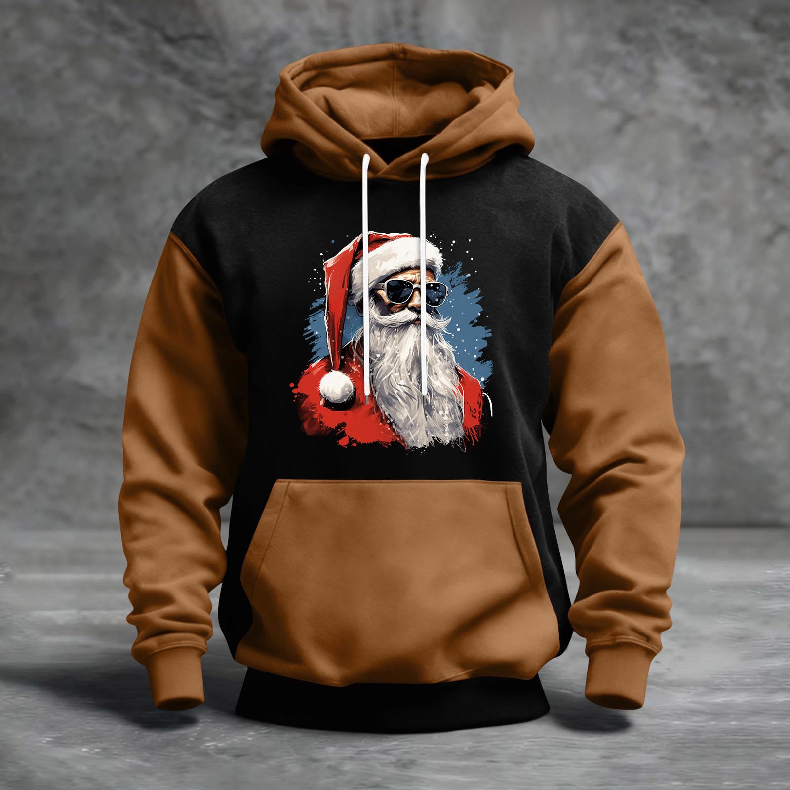 Чоловічий худі з різдвяним принтом, кольоровий блок, повсякденний спортивний комфортний світшот L кавовий
Чоловічий худі з різдвяним принтом, кольоровий блок, повсякденний спортивний комфортний світшот L кавовий