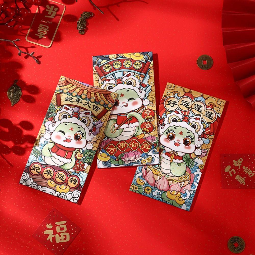 6pcs/set Traditional Red Packets Chinese Style Hong Bao Cute Lucky Money Bag Spring Festival 6pcs/set
6pcs/set Traditional Red Packets Chinese Style Hong Bao Cute Lucky Money Bag Spring Festival 6pcs/set