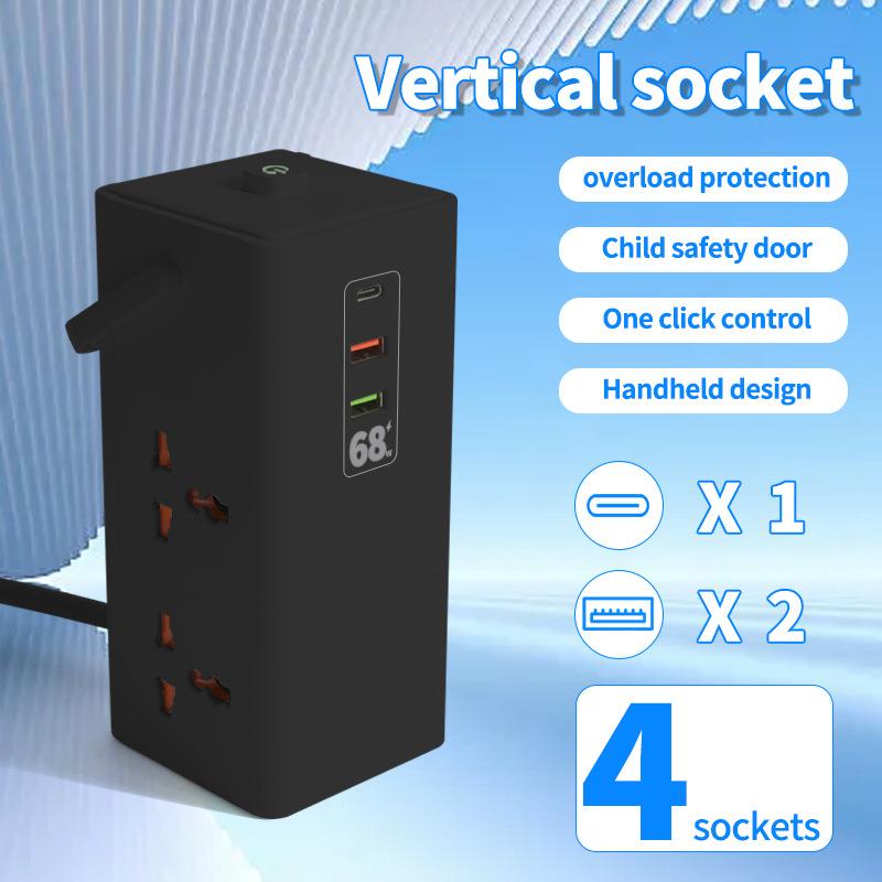 British Standard Plug Universal Hole with USB Fast Charging Vertical Handheld Anti Overload Socket normal
British Standard Plug Universal Hole with USB Fast Charging Vertical Handheld Anti Overload Socket normal