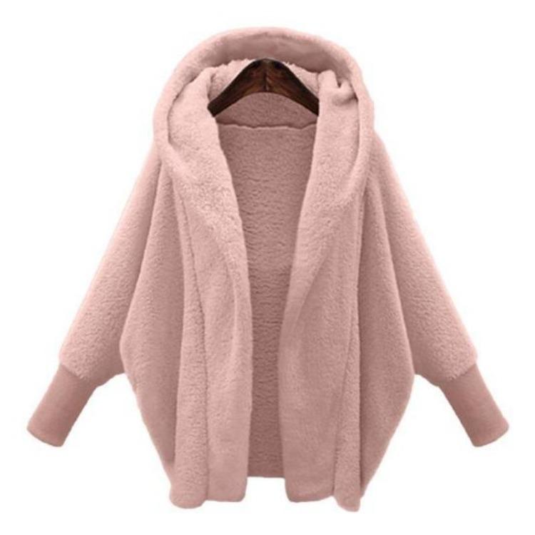 Winter Coat for Women Hooded Thick Batwing Sleeves Cardigan Pure Color Long Sleeves Soft Elastic Cuff Office Jacket Keep Warm 5XL рожевий
Winter Coat for Women Hooded Thick Batwing Sleeves Cardigan Pure Color Long Sleeves Soft Elastic Cuff Office Jacket Keep Warm 5XL рожевий