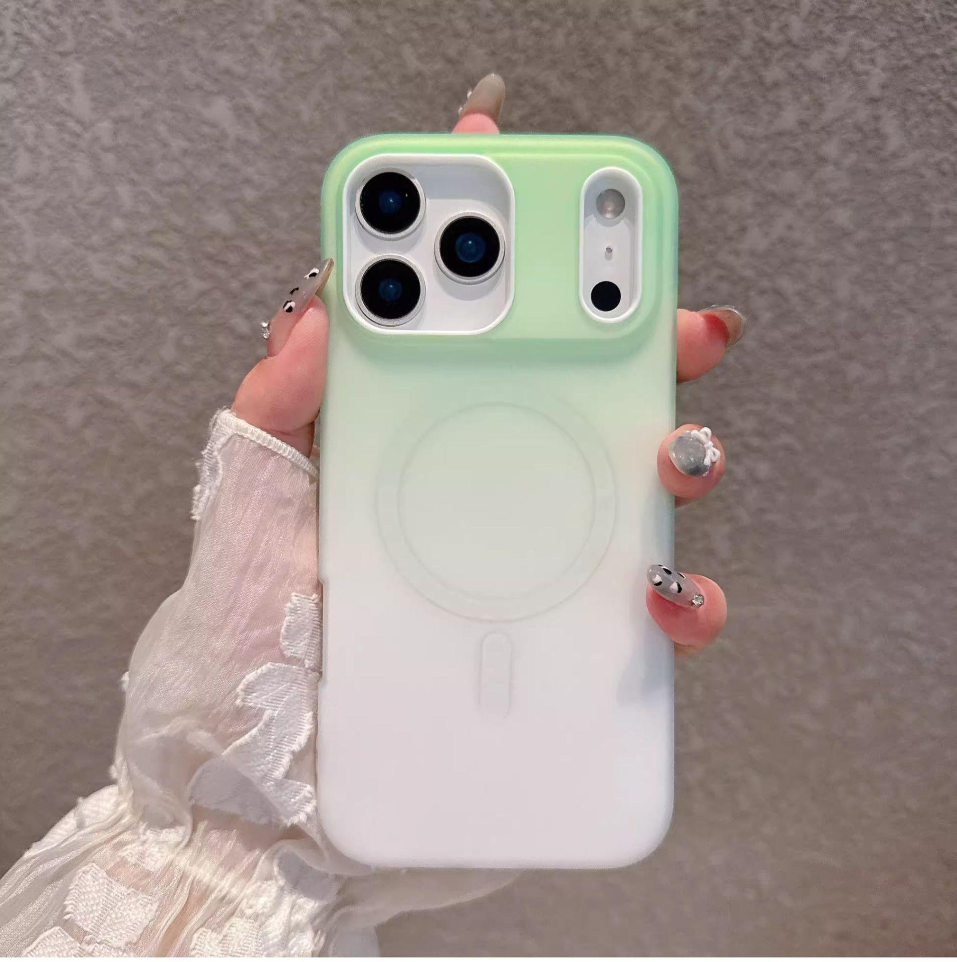 iPhone17PROMAX 2-in-1 jelly magnetic attraction gradual change mobile phone case for Apple 16 dopamine protective case iPhone 17
iPhone17PROMAX 2-in-1 jelly magnetic attraction gradual change mobile phone case for Apple 16 dopamine protective case iPhone 17