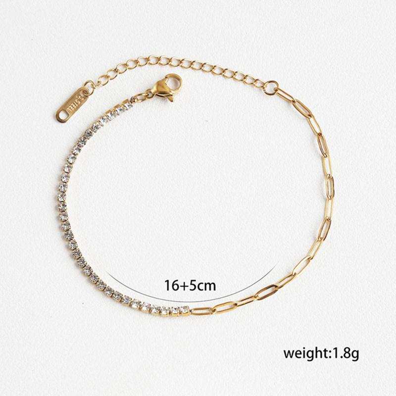 Chic Thin Stainless Steel Chain Colorful Cubic Zirconia Bracelet Bangle Exquisite Trendy Zircon Women 2026 New белый
Chic Thin Stainless Steel Chain Colorful Cubic Zirconia Bracelet Bangle Exquisite Trendy Zircon Women 2026 New белый