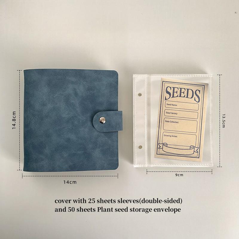 Large Capacity 5Inch 2Rings Seed Organizer Binder Insertable Pu Leather Album For Seed Storagegardening Journalplant Envelopes
Large Capacity 5Inch 2Rings Seed Organizer Binder Insertable Pu Leather Album For Seed Storagegardening Journalplant Envelopes