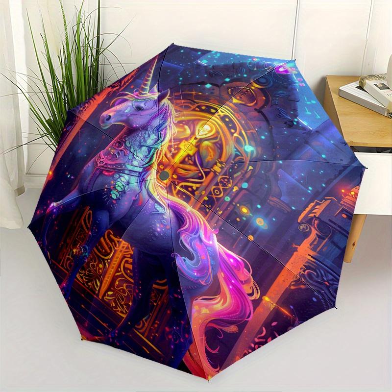 Unicorn Fantasy Theme 8 Bone Hand Automatic Folding Umbrella, Compact and Portable Design, A Perfect Gift for Birthday, Christmas or Busines
Unicorn Fantasy Theme 8 Bone Hand Automatic Folding Umbrella, Compact and Portable Design, A Perfect Gift for Birthday, Christmas or Busines
