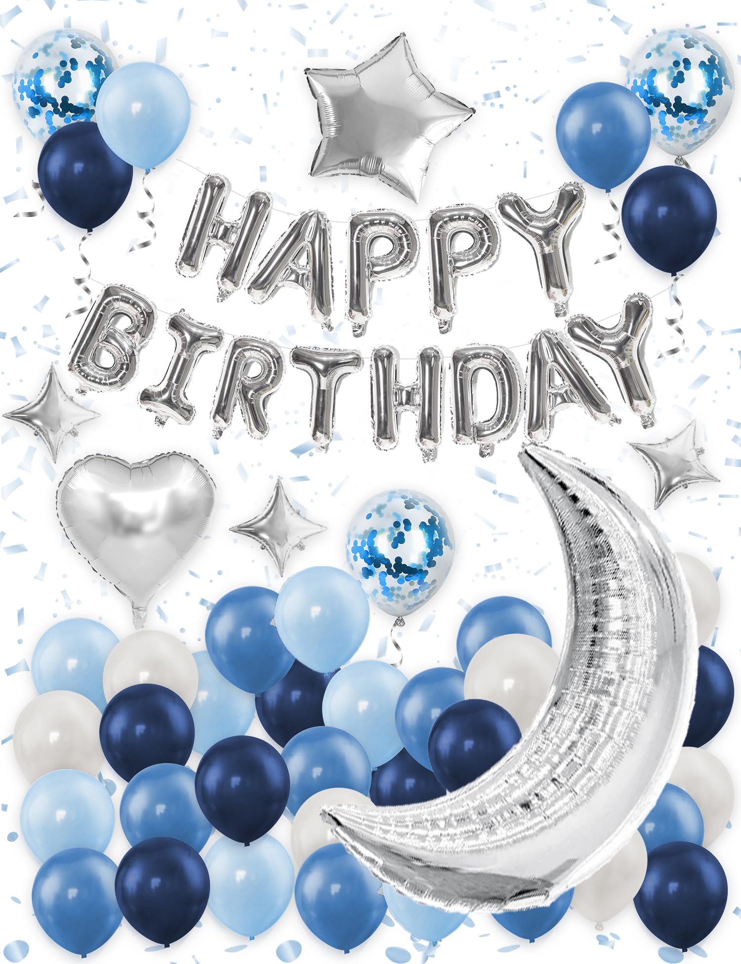 Mot Zero Birthday Balloon Set Party Decorations Balloons Confetti Ribbon Tape Blue Unisex Celebration
Mot Zero Birthday Balloon Set Party Decorations Balloons Confetti Ribbon Tape Blue Unisex Celebration