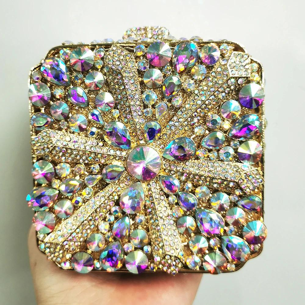 Snow Blue/Red Crystal Evening Clutches WHTUOHENG Diamond Party Prom Minaudiere Luxury Rhinestone Wedding Bridal Party Purse 10cmX10cmX5cm
Snow Blue/Red Crystal Evening Clutches WHTUOHENG Diamond Party Prom Minaudiere Luxury Rhinestone Wedding Bridal Party Purse 10cmX10cmX5cm