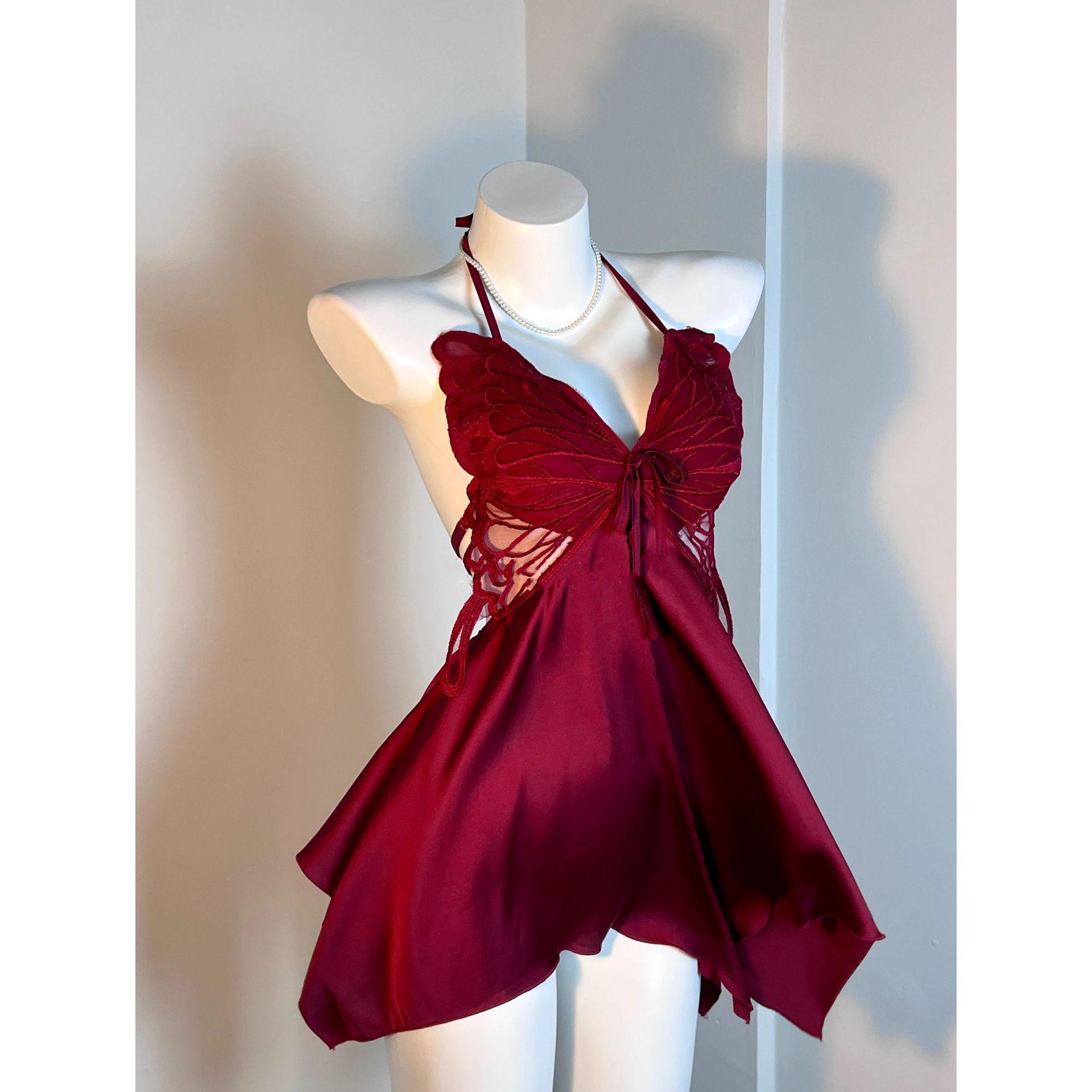 Женская майка из ледяного шелка с бабочкой, ночная сорочка с нагрудными подушечками - Сексуальная осенне-зимняя домашняя одежда S
Женская майка из ледяного шелка с бабочкой, ночная сорочка с нагрудными подушечками - Сексуальная осенне-зимняя домашняя одежда S