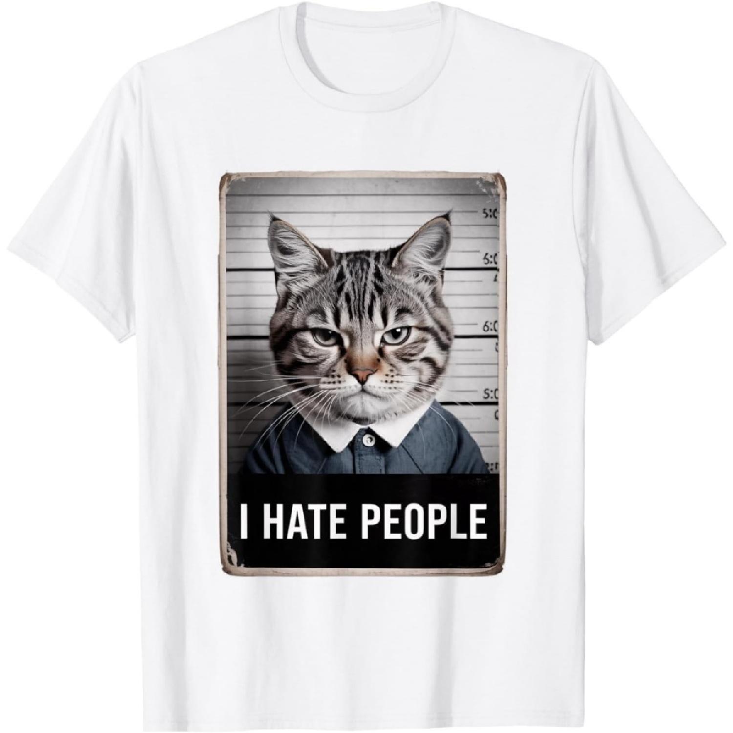 ObRenKi I Hate People Funny Cat Police Mugshot Cat Meme T-Shirt XXXXXL білий
ObRenKi I Hate People Funny Cat Police Mugshot Cat Meme T-Shirt XXXXXL білий