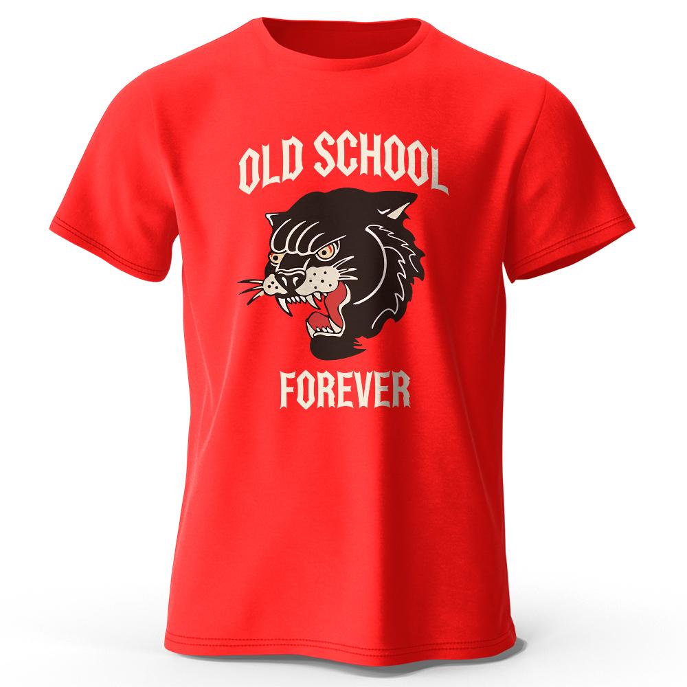 Классическая мужская футболка Old School Forever с принтом в винтажном стиле для лета, топы, футболки, уличная мода S красный
Классическая мужская футболка Old School Forever с принтом в винтажном стиле для лета, топы, футболки, уличная мода S красный