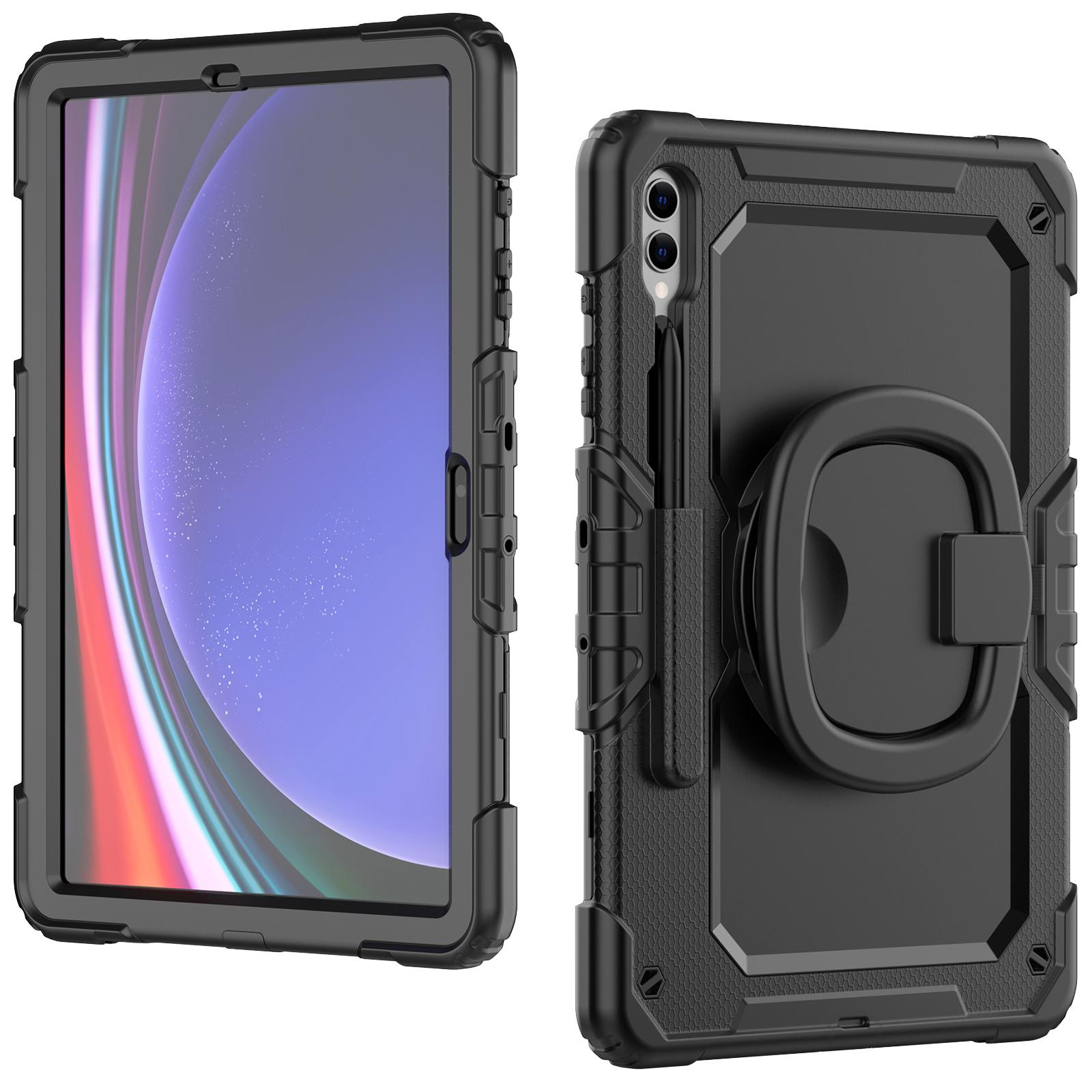 For Samsung Samsung Galaxy Tab S10+/S9+ SM-X810/X816B/X818U PC+Silicone Tablet Case Hand Grip Kickstand Cover with Shoulder Strap Black
For Samsung Samsung Galaxy Tab S10+/S9+ SM-X810/X816B/X818U PC+Silicone Tablet Case Hand Grip Kickstand Cover with Shoulder Strap Black