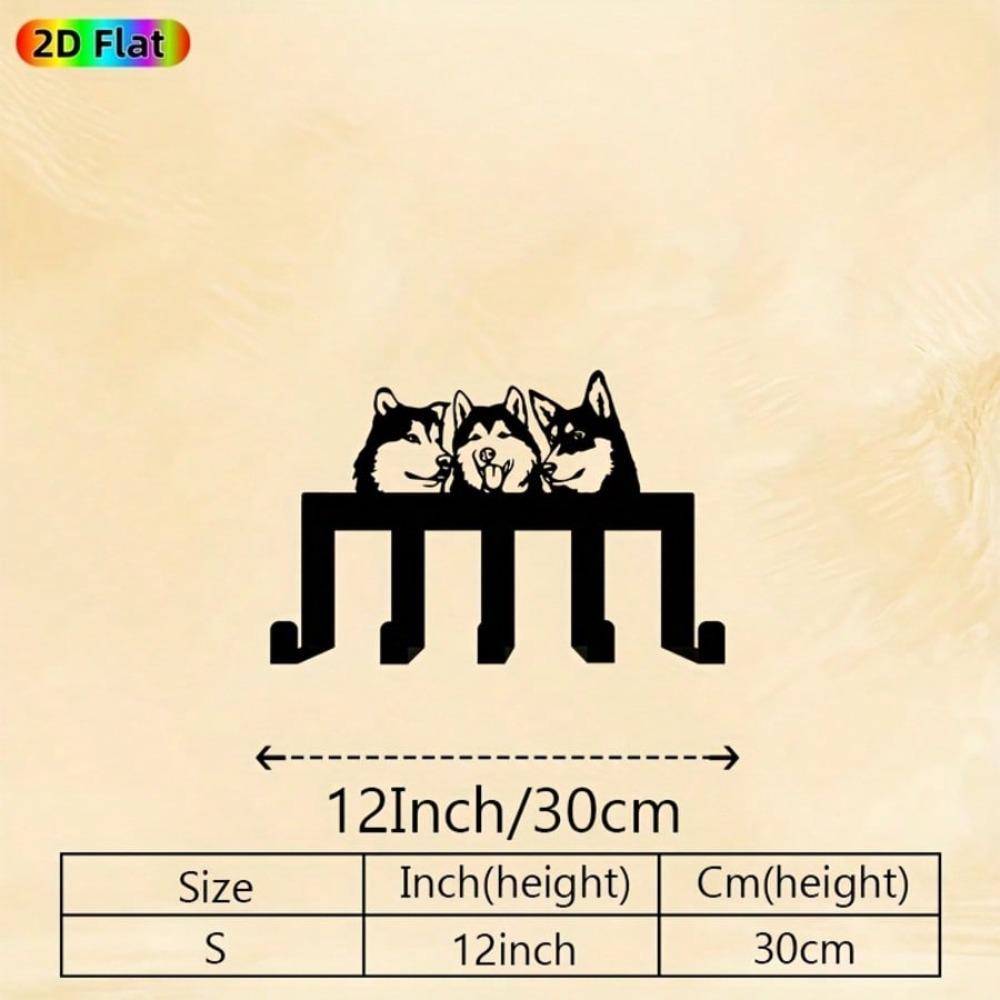Modern Animal Hooks Heavy Duty Iron Wall Mount with 5 Hangers Husky Dog Design Simple Entryway Storage for Hallway Bedroom 24x30
Modern Animal Hooks Heavy Duty Iron Wall Mount with 5 Hangers Husky Dog Design Simple Entryway Storage for Hallway Bedroom 24x30
