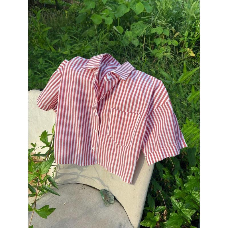 Plus Size Striped Lapel Collar Casual Shirt M
Plus Size Striped Lapel Collar Casual Shirt M