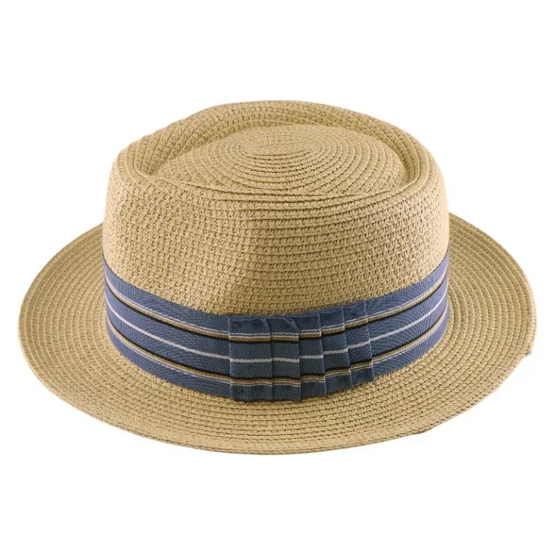 Straw Hat Breathable Braided UV Sun Protection Wide Brim Striped Ribbon Boater for Beach Summer Vacation Outdoor Men Women 55-59cm
Straw Hat Breathable Braided UV Sun Protection Wide Brim Striped Ribbon Boater for Beach Summer Vacation Outdoor Men Women 55-59cm
