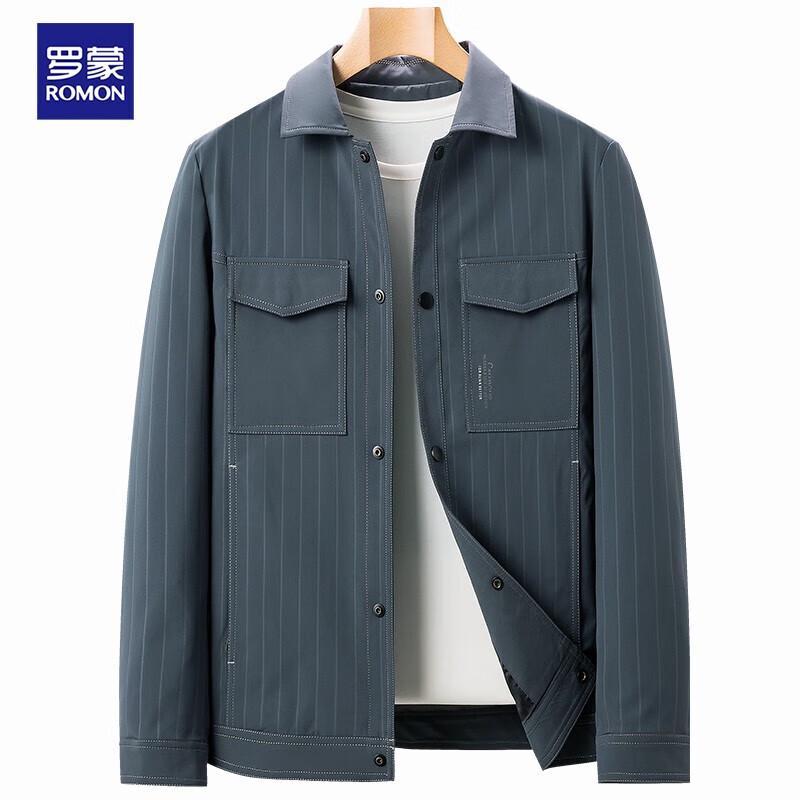 Romon Men s Striped Lapel Casual Jacket 195
Romon Men s Striped Lapel Casual Jacket 195