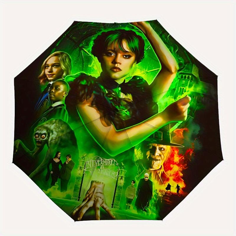 1pc Wednesday Automatic Umbrella 8-Bone Design Compact Gear for Outdoor Travel, Perfect Gift for Friends yy250821081
1pc Wednesday Automatic Umbrella 8-Bone Design Compact Gear for Outdoor Travel, Perfect Gift for Friends yy250821081
