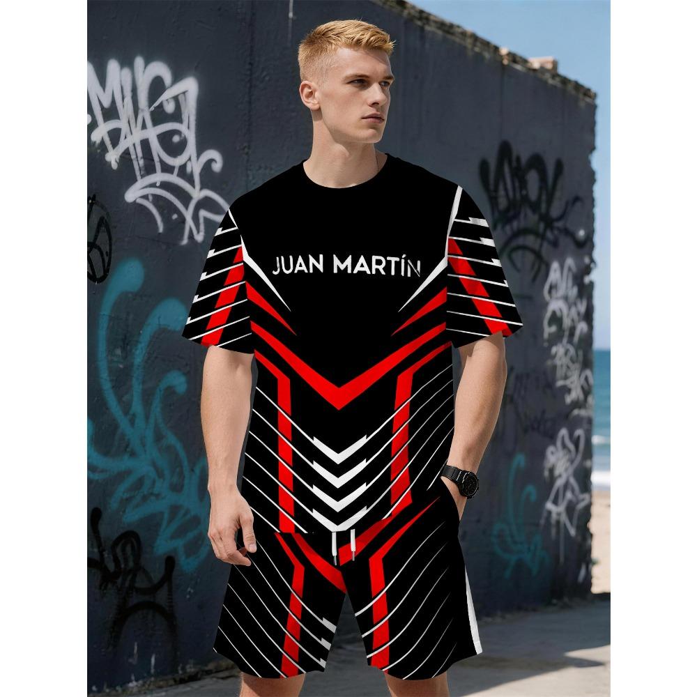 Summer Men s Short-Sleeved Set with Letter Pattern Print - Fashionable Street Style Comfortable Lightweight Soft S
Summer Men s Short-Sleeved Set with Letter Pattern Print - Fashionable Street Style Comfortable Lightweight Soft S