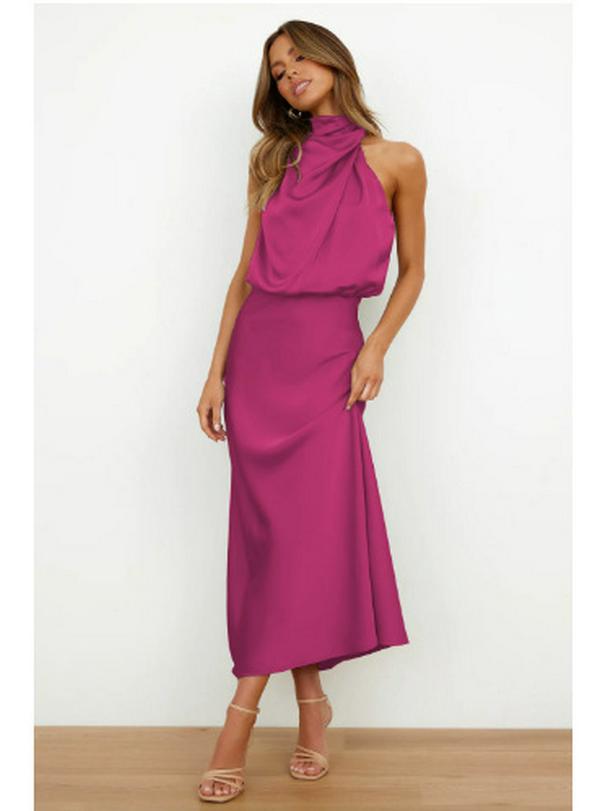 Елегантна атласна сукня без рукавів Весна/Літо 2024: Стильний Вечірній Одяг Високого Класу Однотонного Кольору M рожевий червоний колір
Елегантна атласна сукня без рукавів Весна/Літо 2024: Стильний Вечірній Одяг Високого Класу Однотонного Кольору M рожевий червоний колір