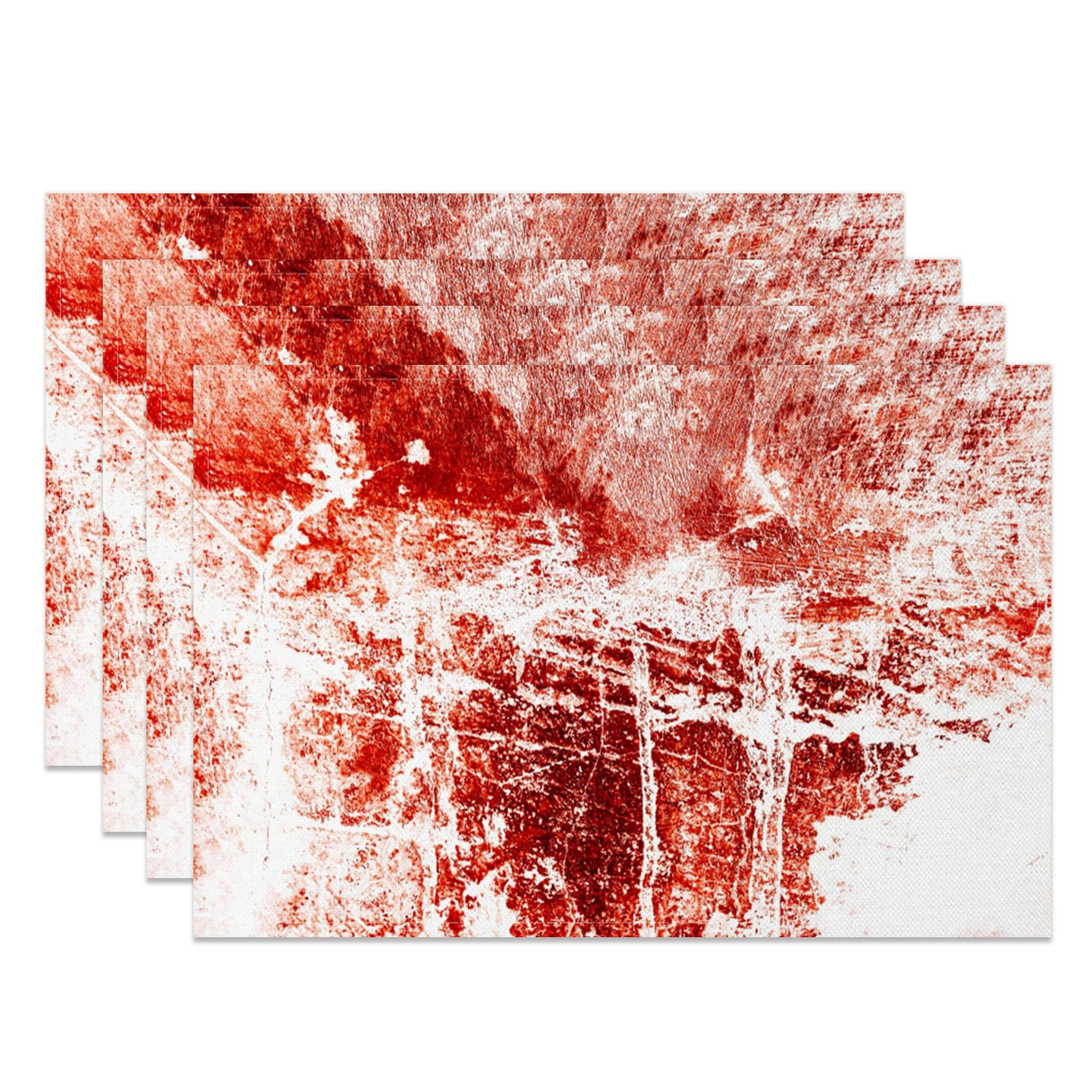 Halloween Red Creepy Placemats Set of 4 Dripping Blood Printed Table Mats Waterproof Oil Proof Place Mats 12x18 Inch for Party Kitchen Dining Decorati 4Pcs
Halloween Red Creepy Placemats Set of 4 Dripping Blood Printed Table Mats Waterproof Oil Proof Place Mats 12x18 Inch for Party Kitchen Dining Decorati 4Pcs