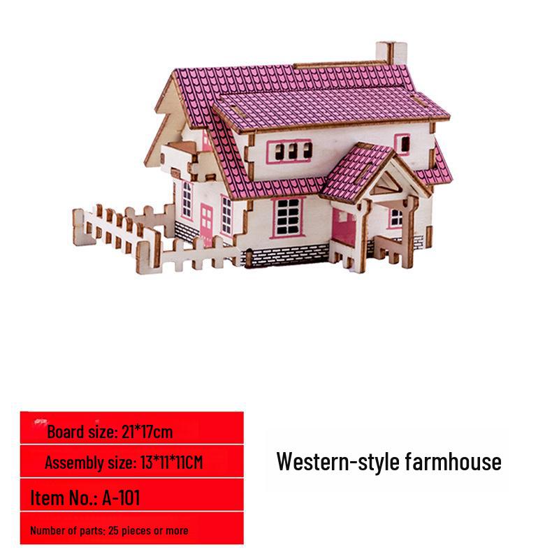 3D деревянная модель дома-головоломки: Развивающая игрушка для раннего обучения детей
3D деревянная модель дома-головоломки: Развивающая игрушка для раннего обучения детей