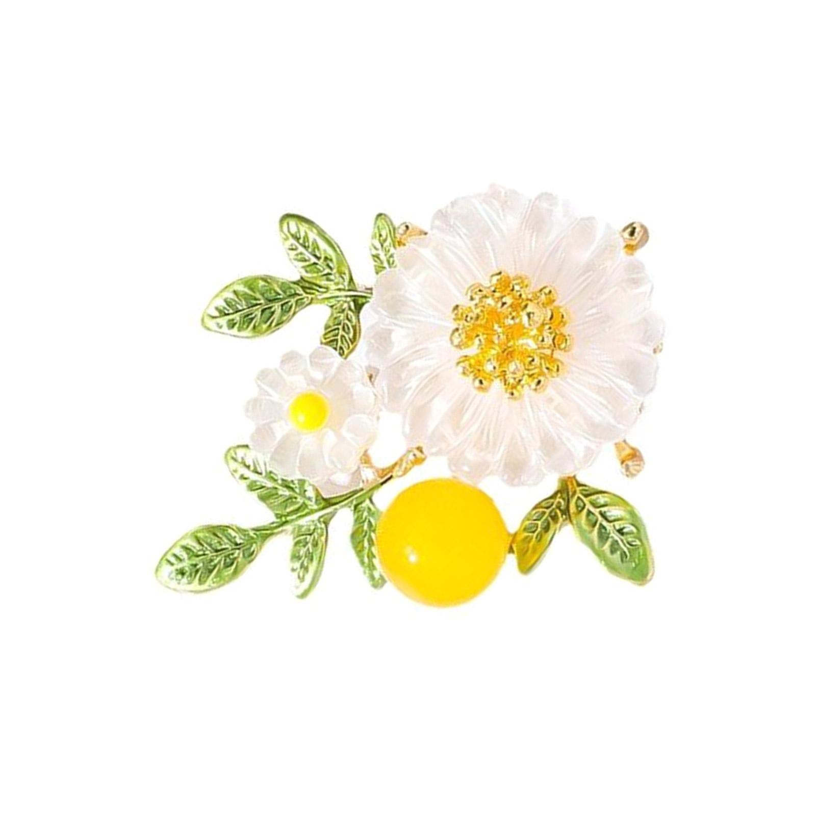 Прочная брошь ручной работы из сплава с натуральным жемчугом и ромашками. Аксессуар для модных женщин и для подарков.
Прочная брошь ручной работы из сплава с натуральным жемчугом и ромашками. Аксессуар для модных женщин и для подарков.