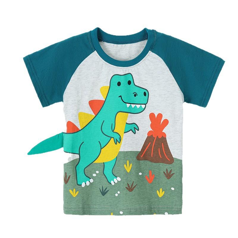New summer collection: boys’ short-sleeved T-shirt with a stylish dinosaur print, children’s round-neck top 90cm(2-3Y) светло-серый
New summer collection: boys’ short-sleeved T-shirt with a stylish dinosaur print, children’s round-neck top 90cm(2-3Y) светло-серый