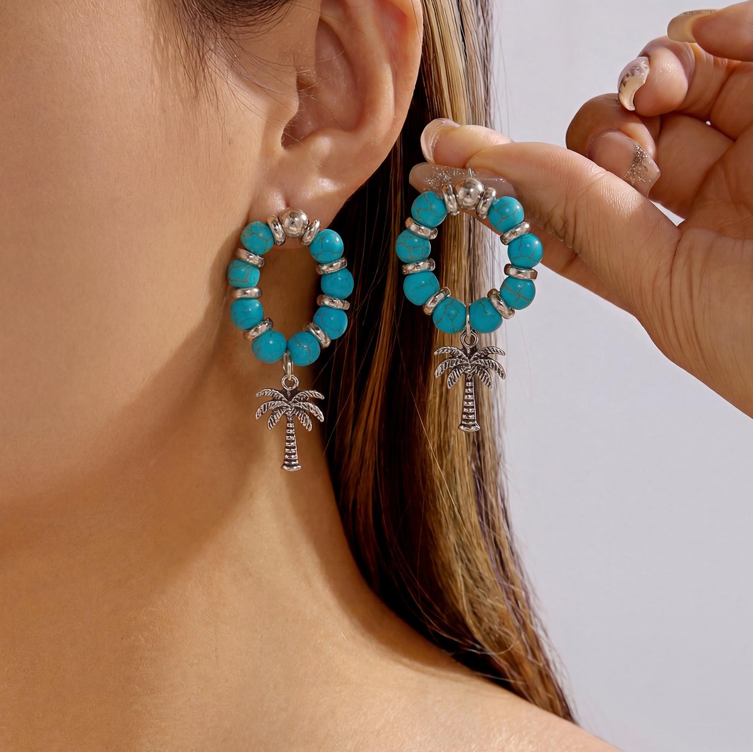 Vintage Hollow Enamel Coconut Tree Drop Earrings for Women Summer Blue Waves Pattern Earrings Aesthetic Party Jewelry Gifts
Vintage Hollow Enamel Coconut Tree Drop Earrings for Women Summer Blue Waves Pattern Earrings Aesthetic Party Jewelry Gifts