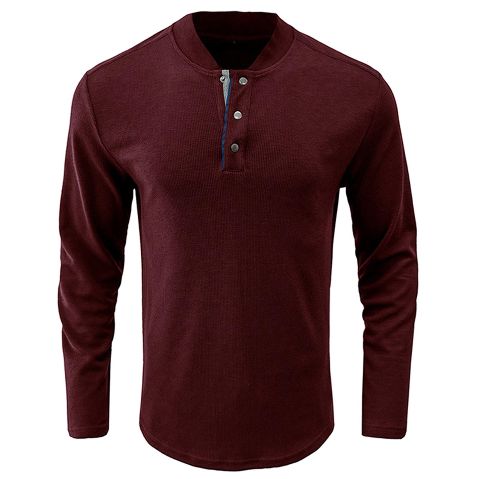 And Winter Half Open Neck Men S T-Shirt Color Long Sleeve T-Shirt Casual Bottomed Shirt XXL винний
And Winter Half Open Neck Men S T-Shirt Color Long Sleeve T-Shirt Casual Bottomed Shirt XXL винний