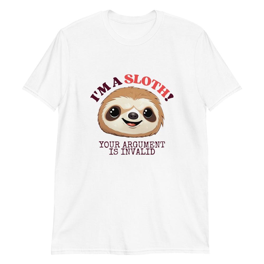 Sloth Sass: Your Argument is Invalid T-Shirt 4XL
Sloth Sass: Your Argument is Invalid T-Shirt 4XL