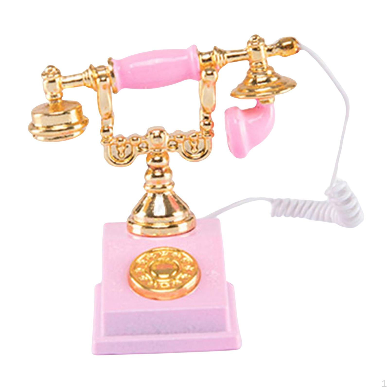 Decor Durable DIY Assemblies Alloy 1/12 Rotary Phone for Doll Houses Toys Acc рожевий
Decor Durable DIY Assemblies Alloy 1/12 Rotary Phone for Doll Houses Toys Acc рожевий